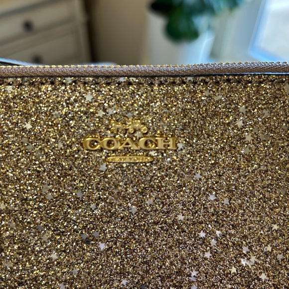 Coach Sparkling Gold Wristlet - Picture 12 of 15
